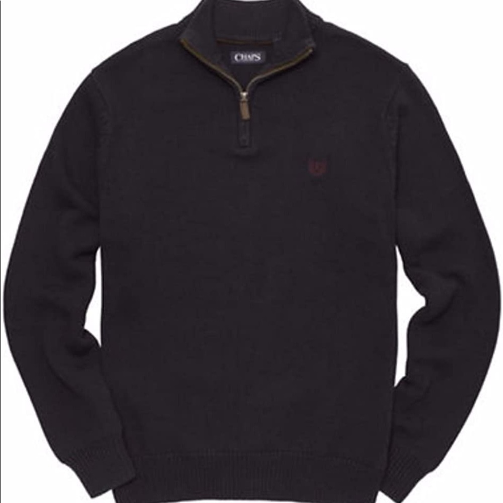 Chaps by Ralph Lauren Men's Kent 1/4 Zip Solid Sweater Navy Size 2XL